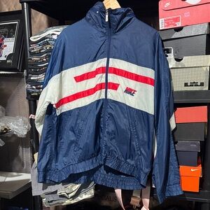 Nike Men's Navy and White Windbreaker